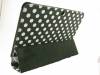 Leather Stand Case for Samsung GALAXY Tab 2 P5100 P5110 10.1" Black with White Dots (OEM)